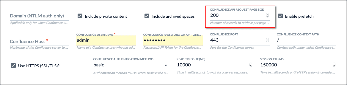Confluence API Request Page Size