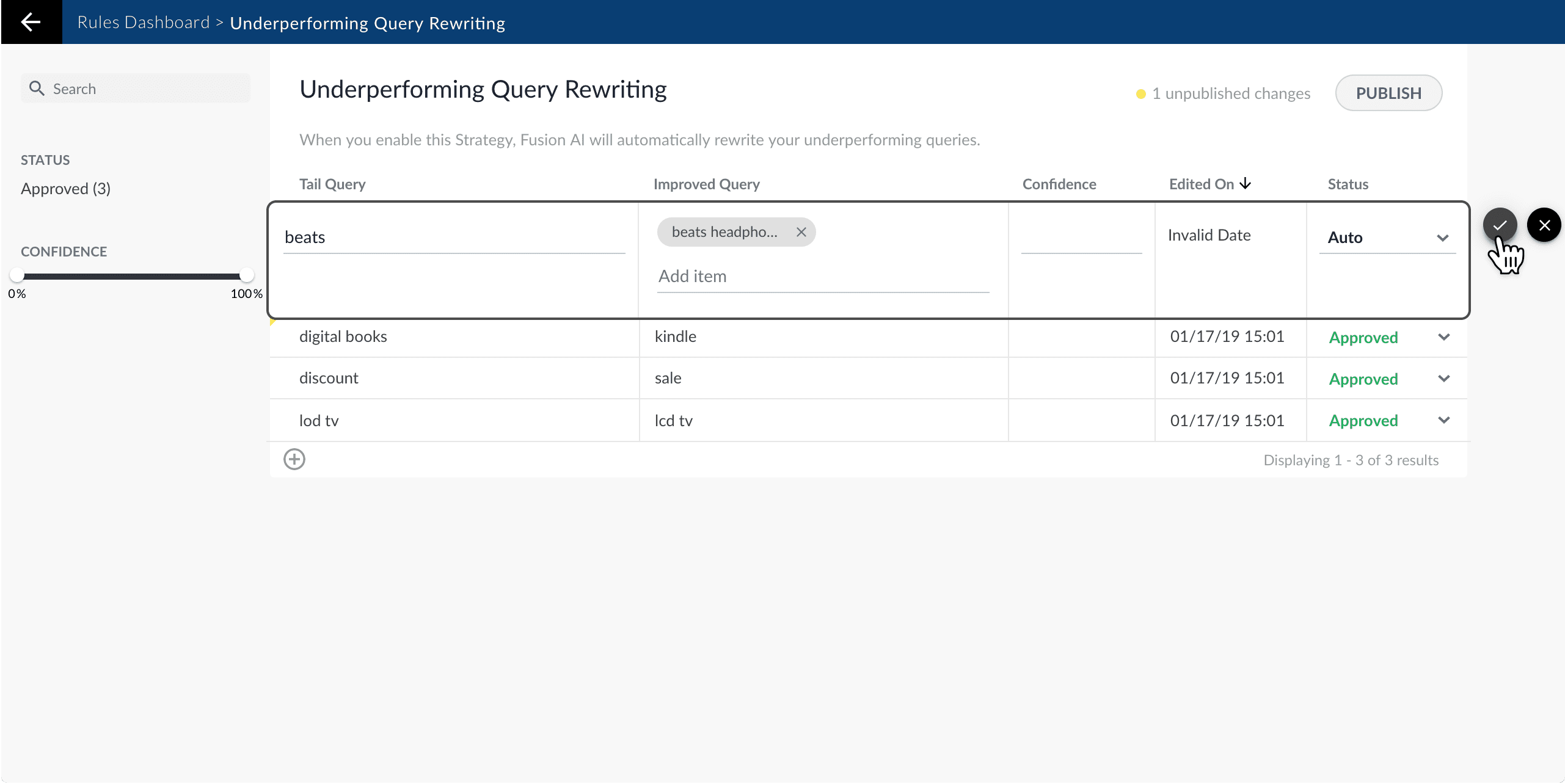 Save a query improvement