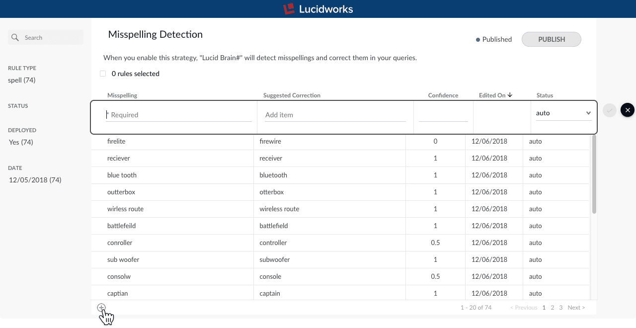 Add a spelling correction