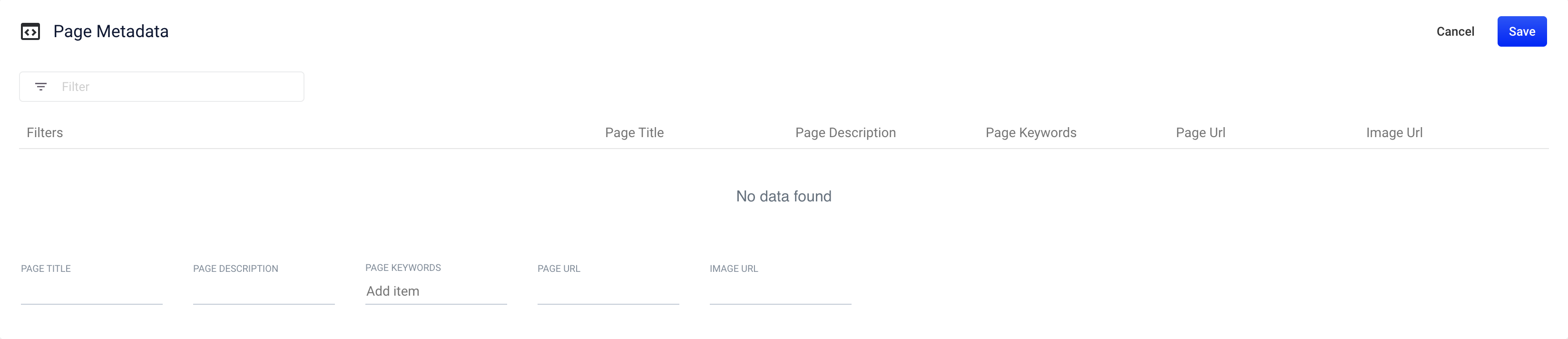 Predictive Merchandiser Page Metadata