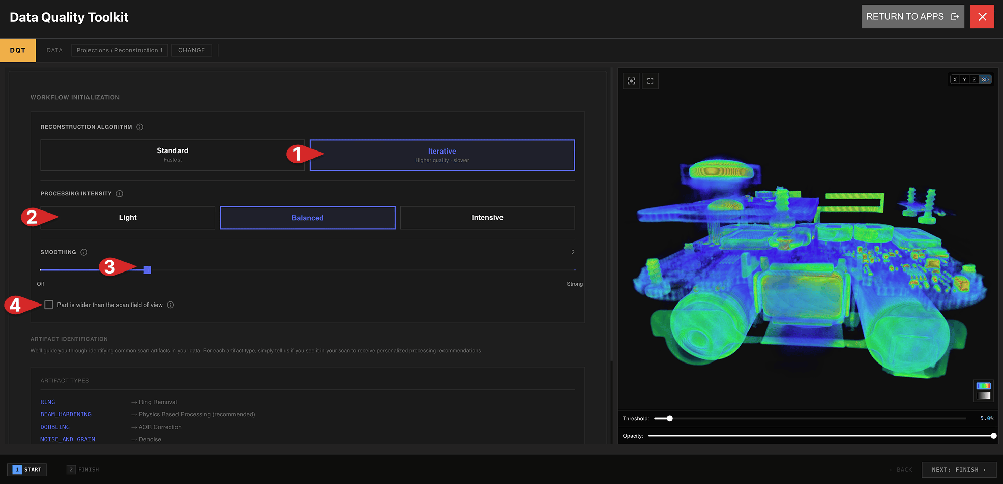 DQT Iterative Settings