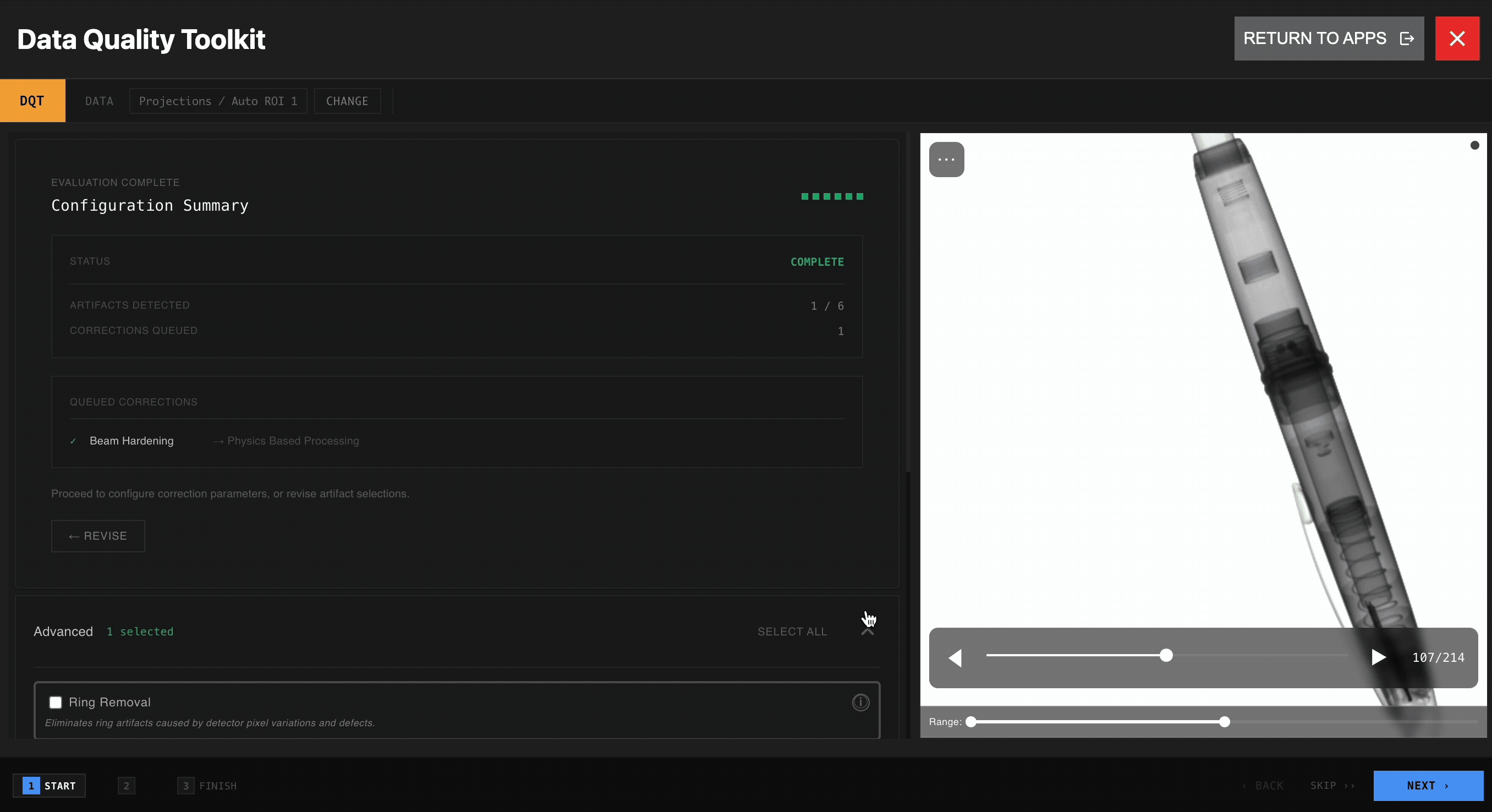DQT Parameter Selection