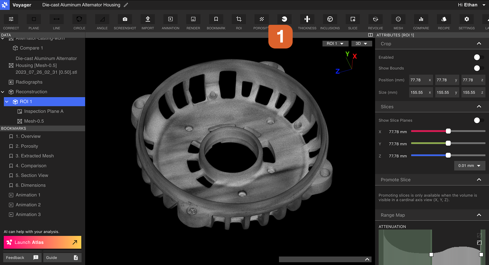 Porosity Analysis Step 1