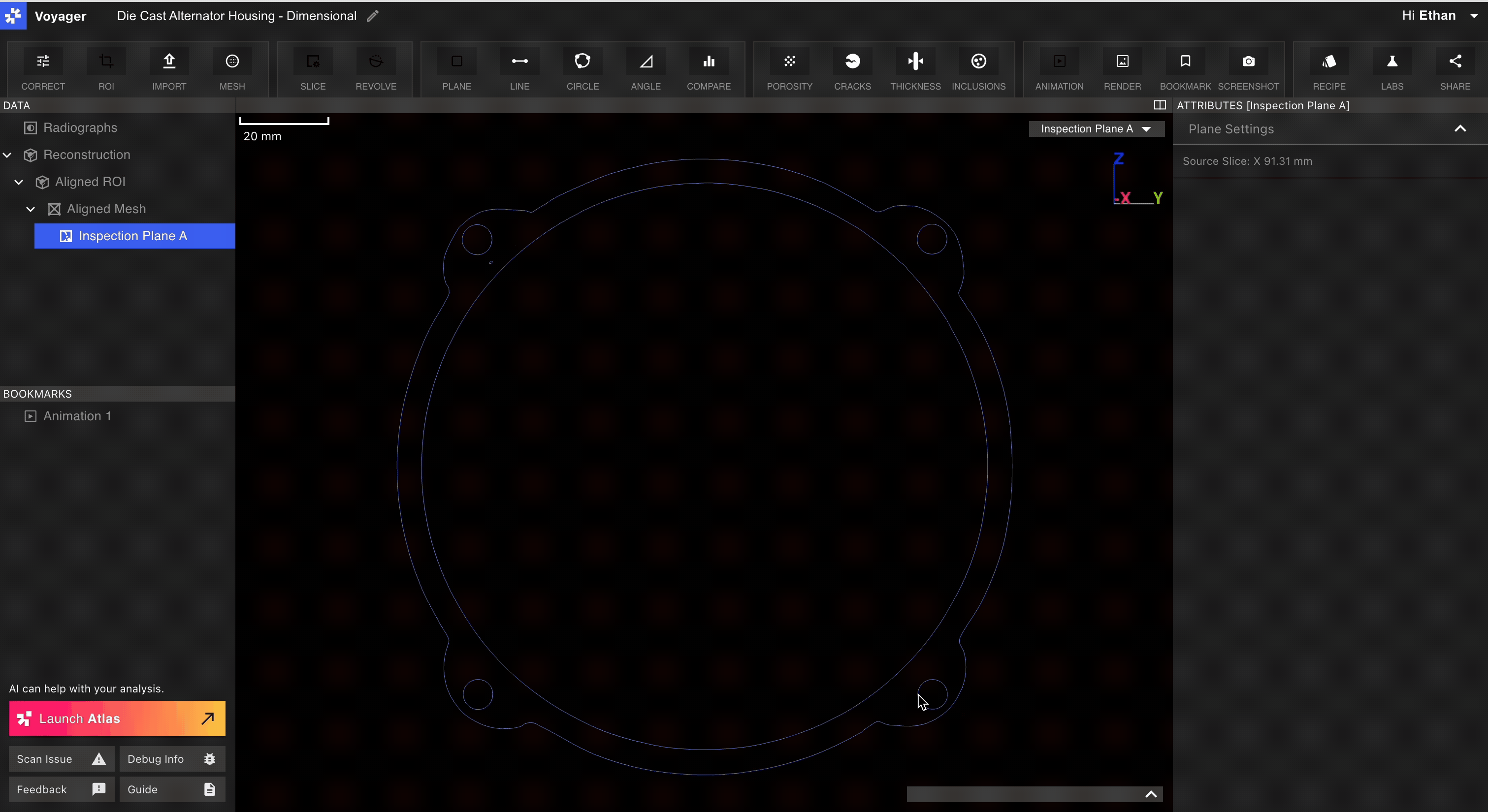 Dimension Point Snapping