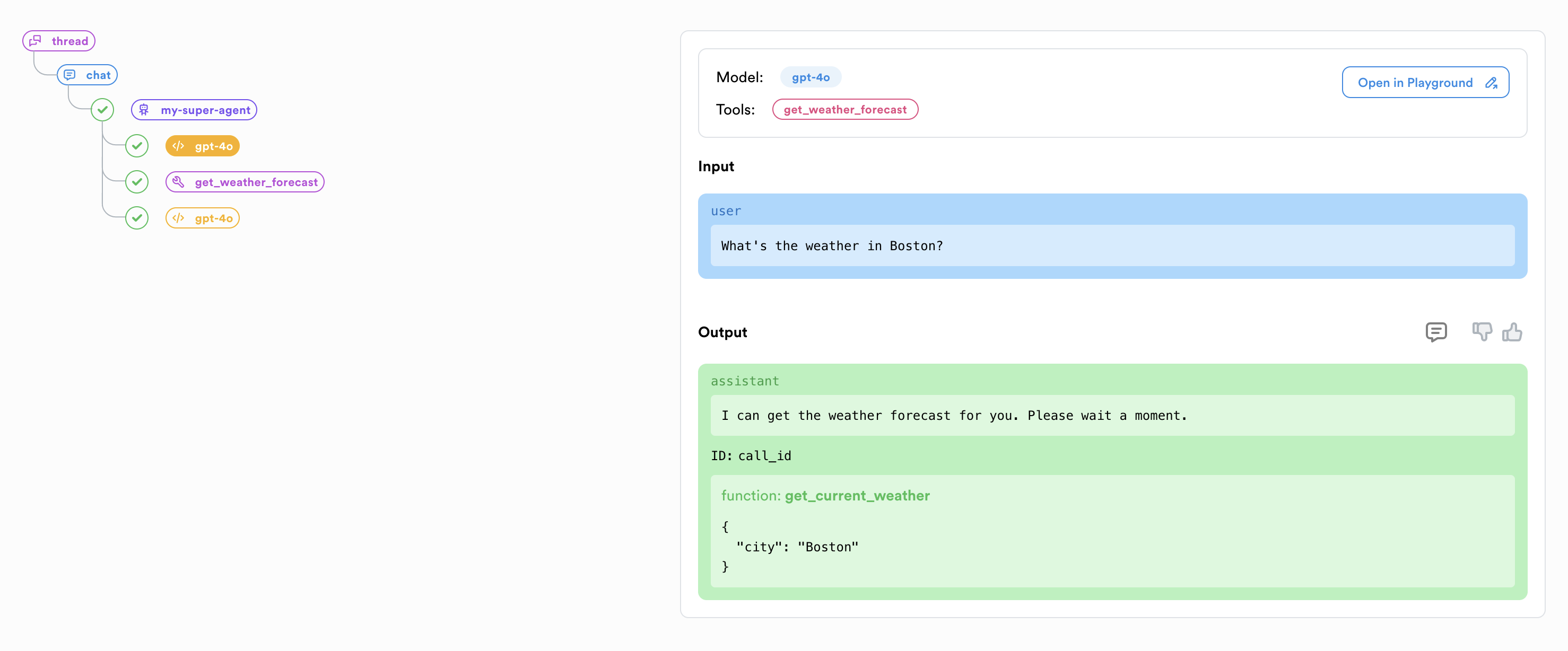 Advanced Traces in Lunary UI