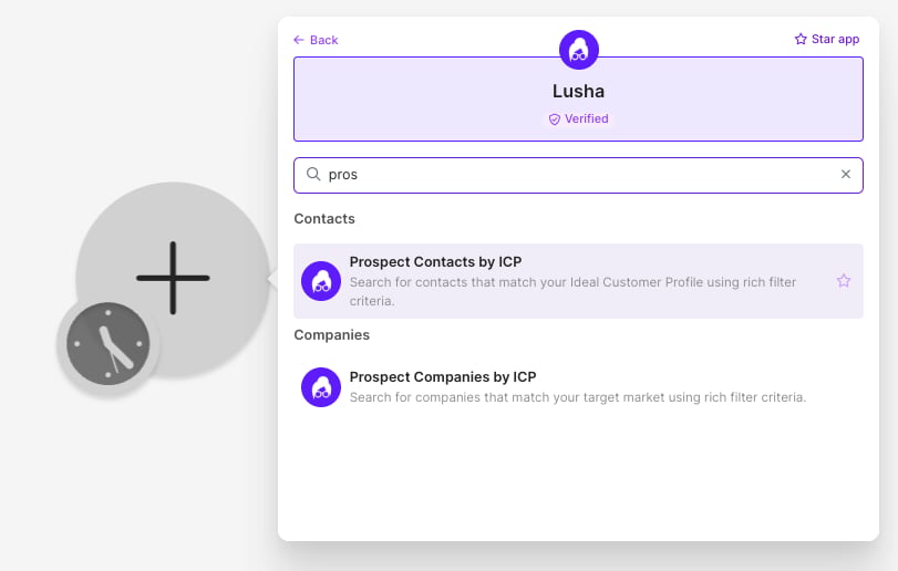 Selecting the Prospect Contacts by ICP module