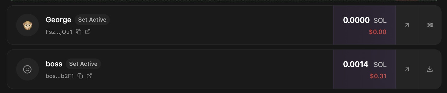 Export and freeze options