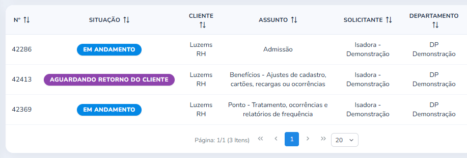 DP Demonstração