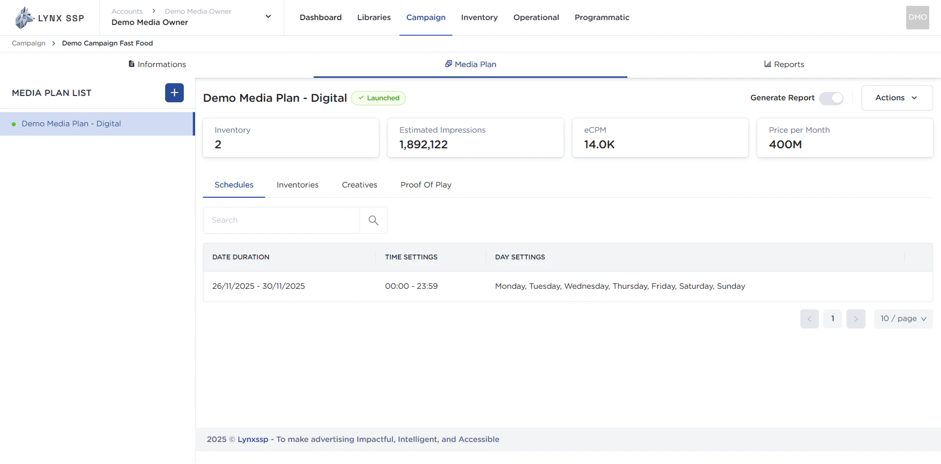 How to Launch Media Plan 3.2