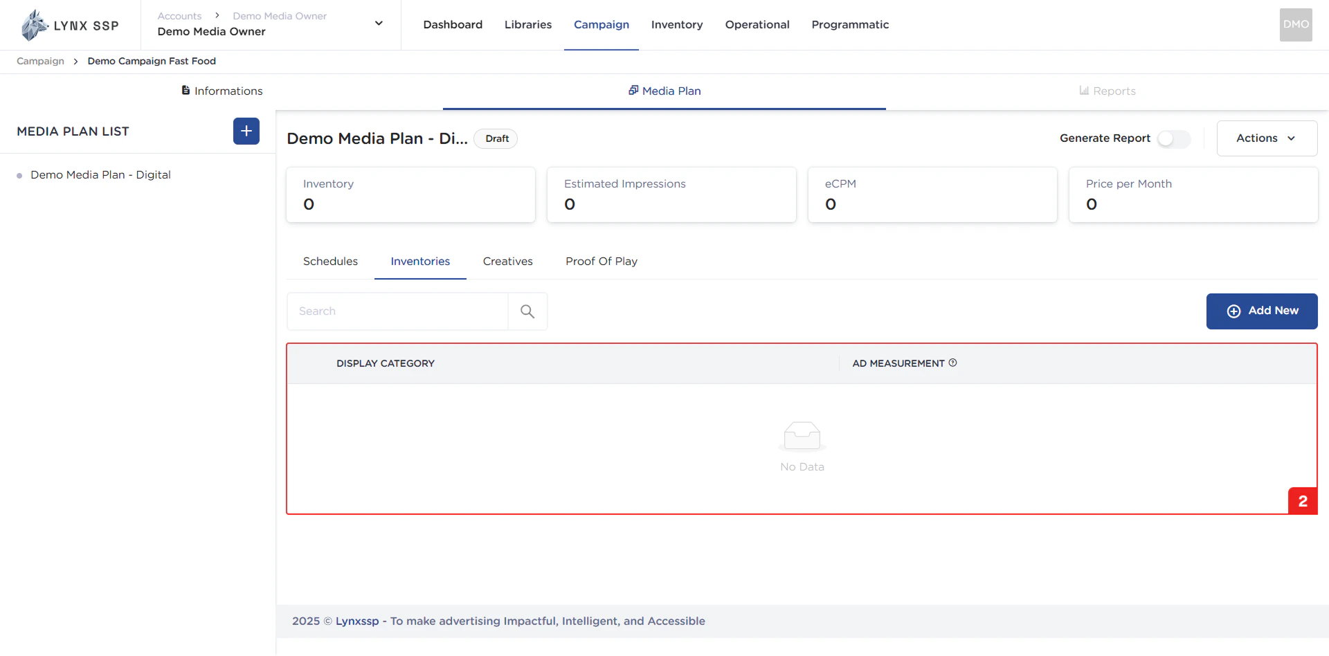 Media Plan Overview