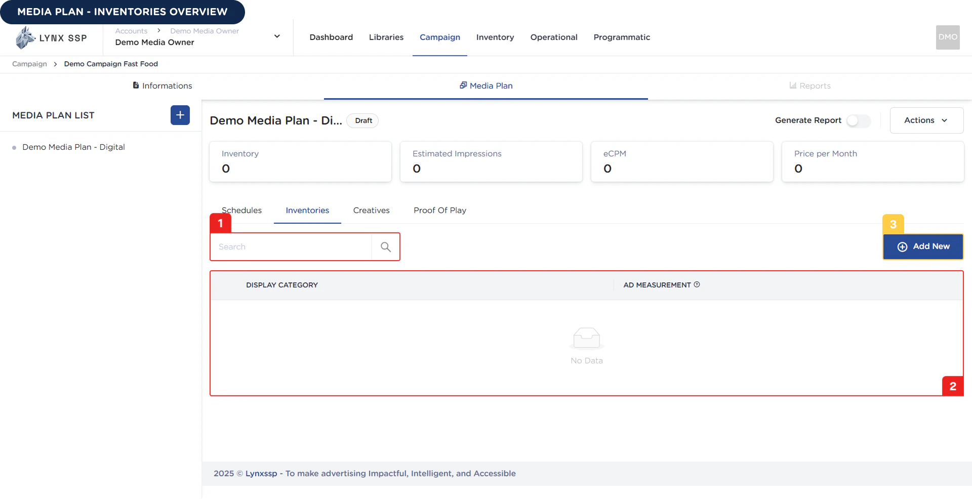 Media Plan Overview