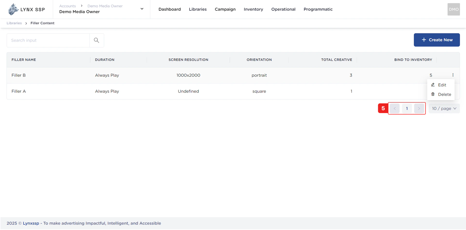 Pagination