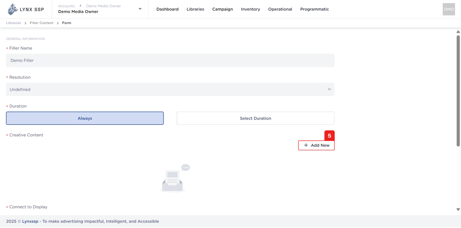 Create New Filler Content Always