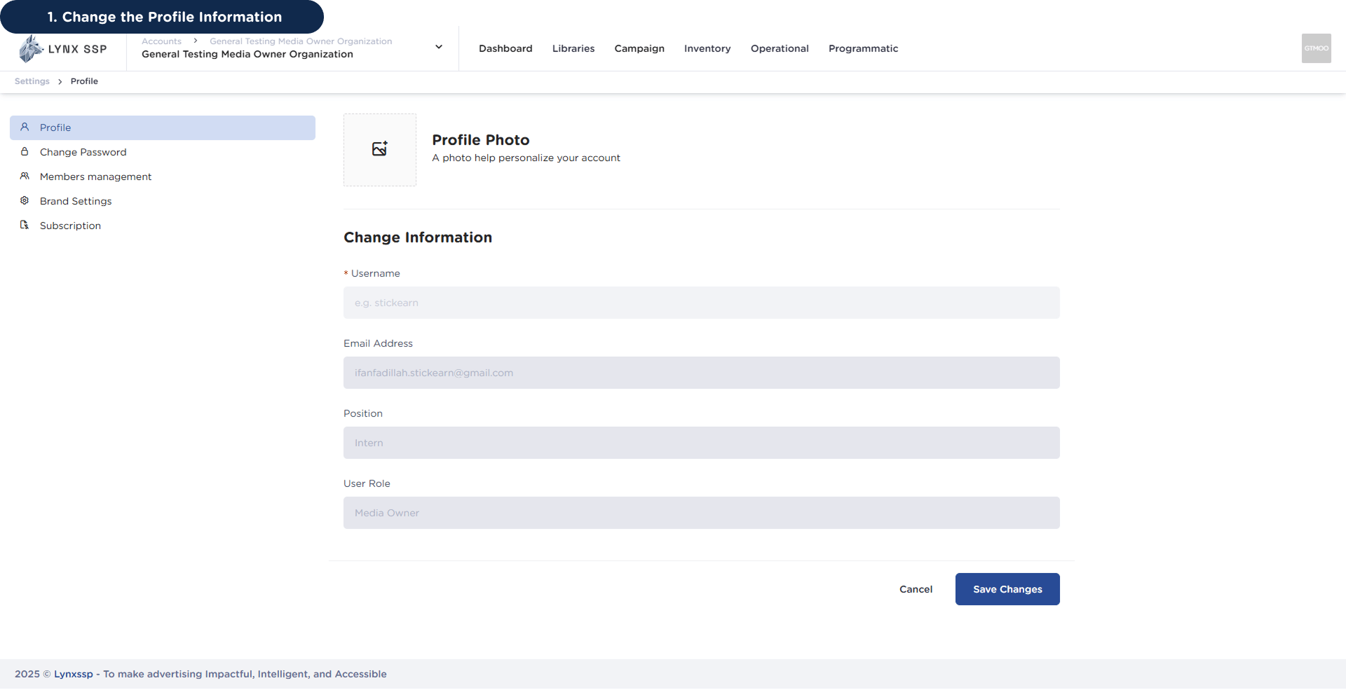 How to Edit Profile 1