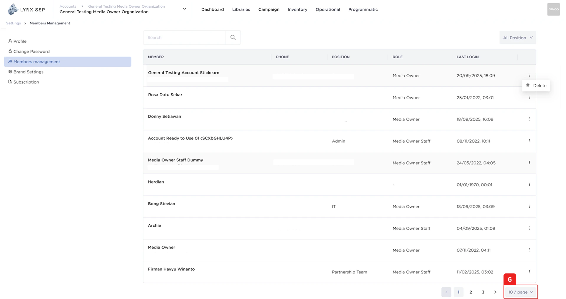 Page List