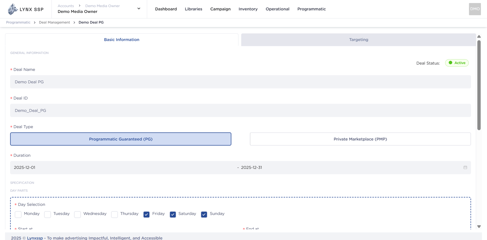 Accessing the Create New Deal Page 1.2