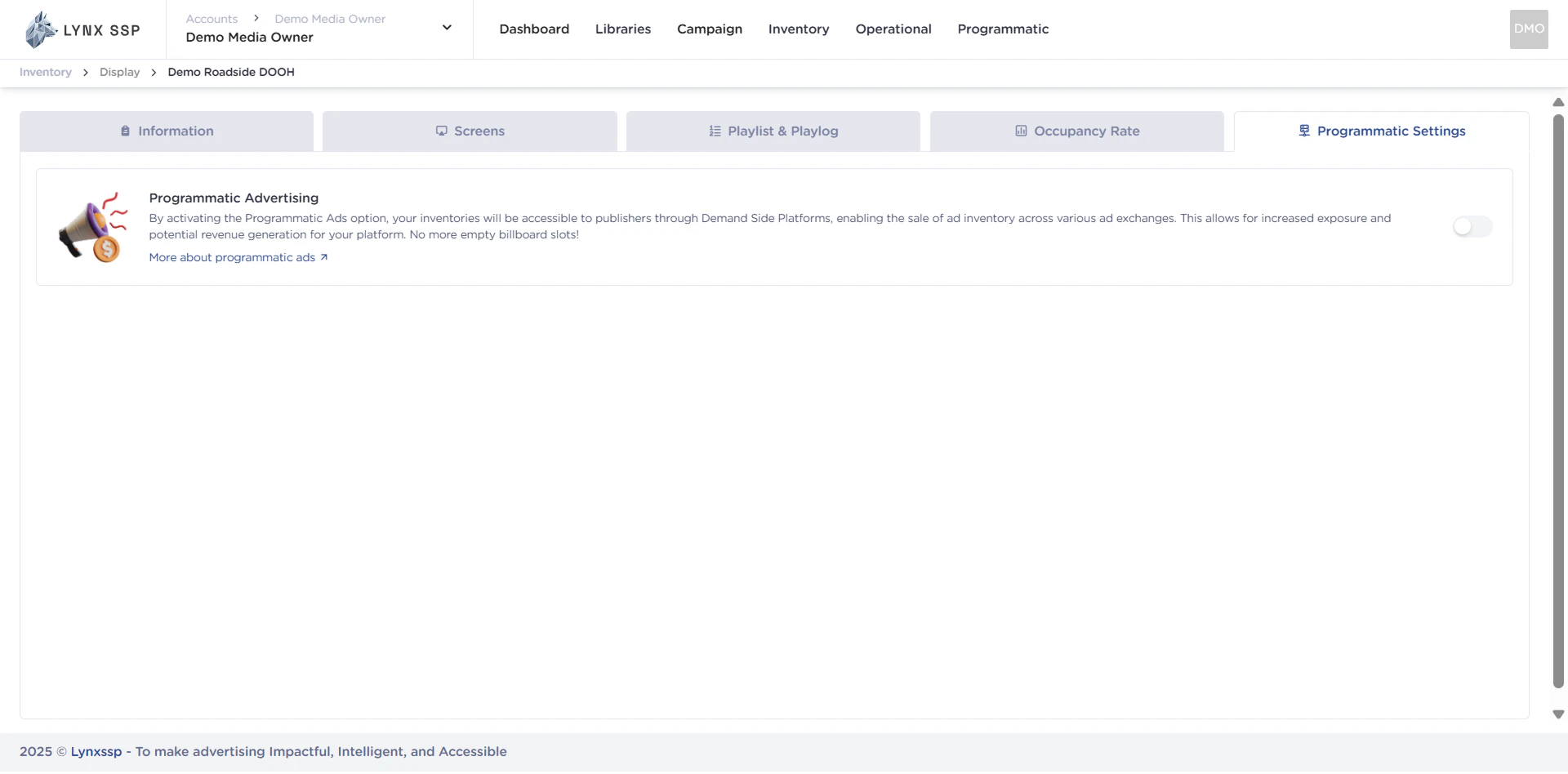 How to Set DOOH Inventory to Programmatic 2.2