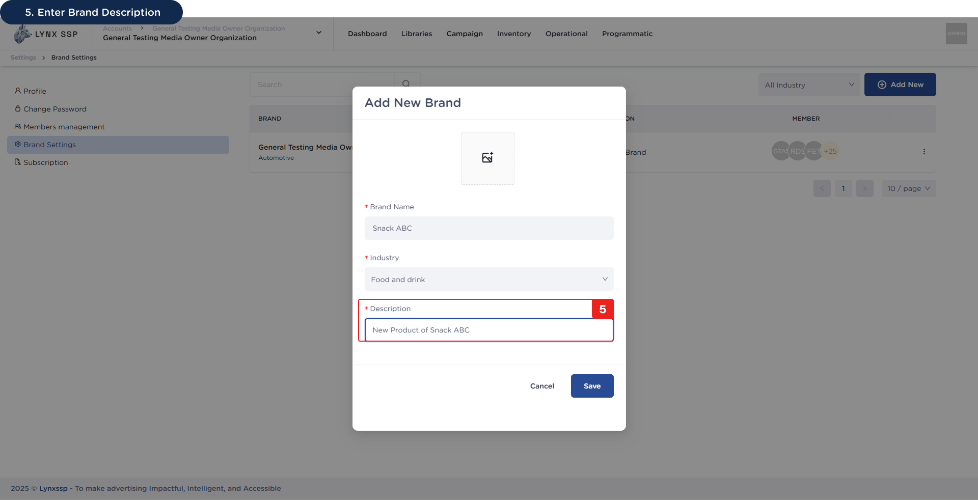 Add New Brand 5