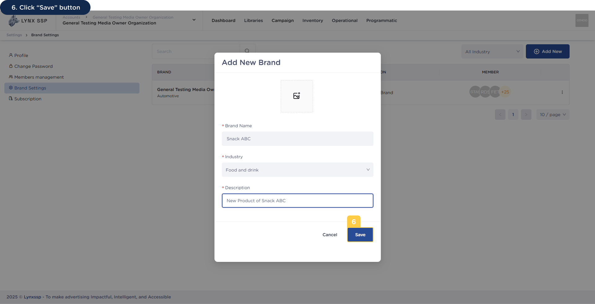 Add New Brand 6