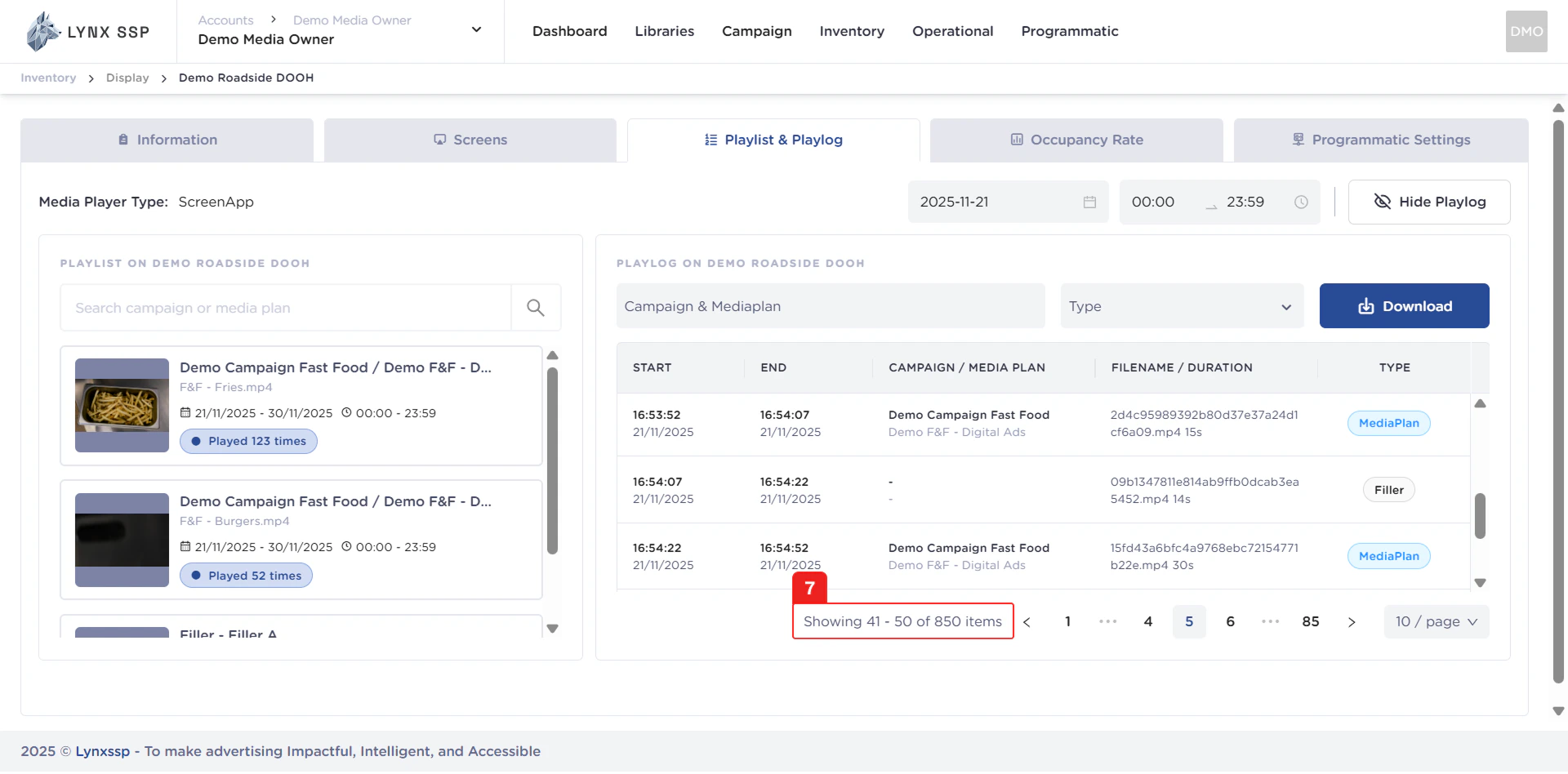 Log Count Information