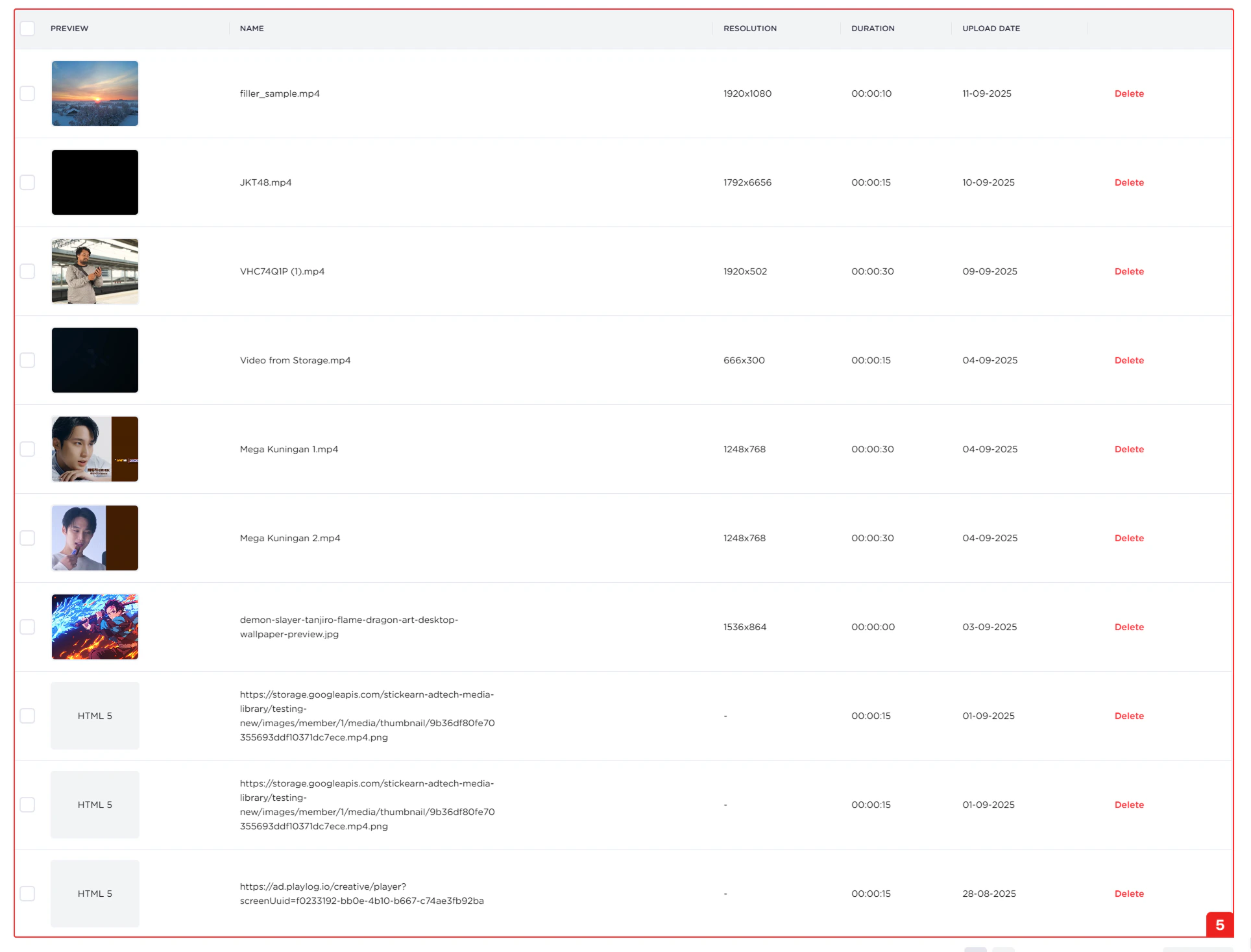List Creative Content