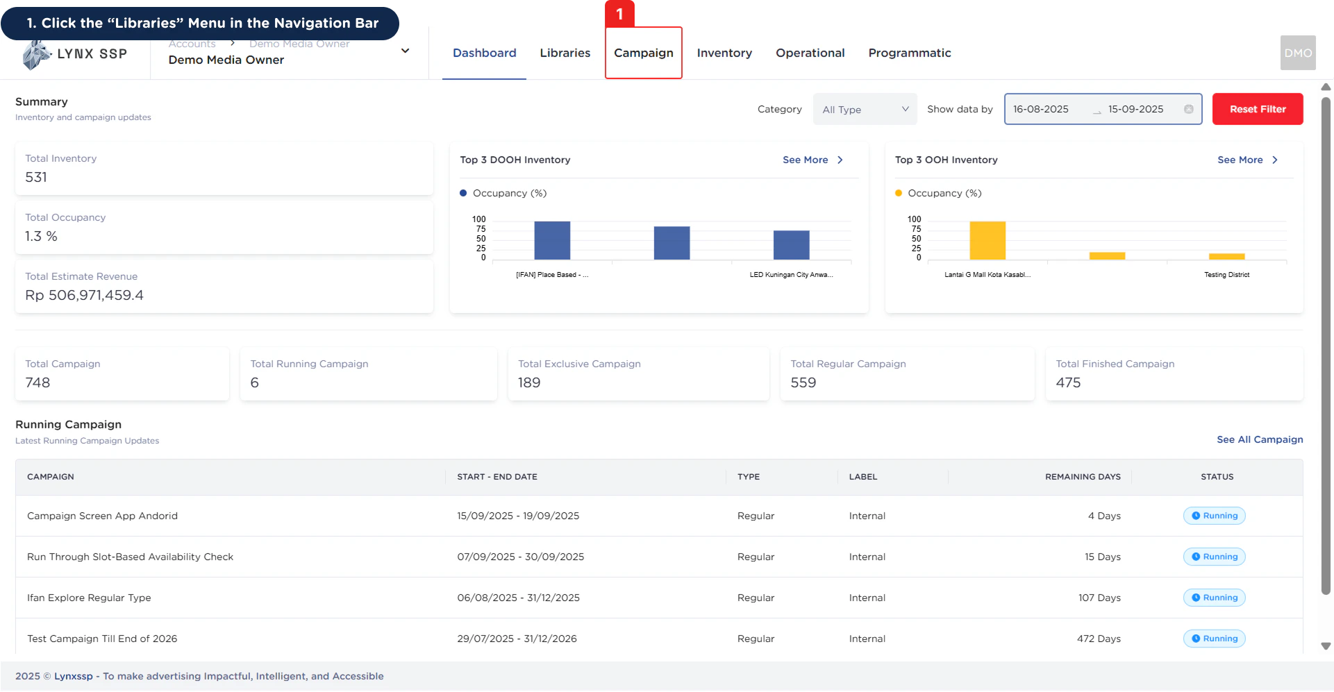 Accessing Campaign 1