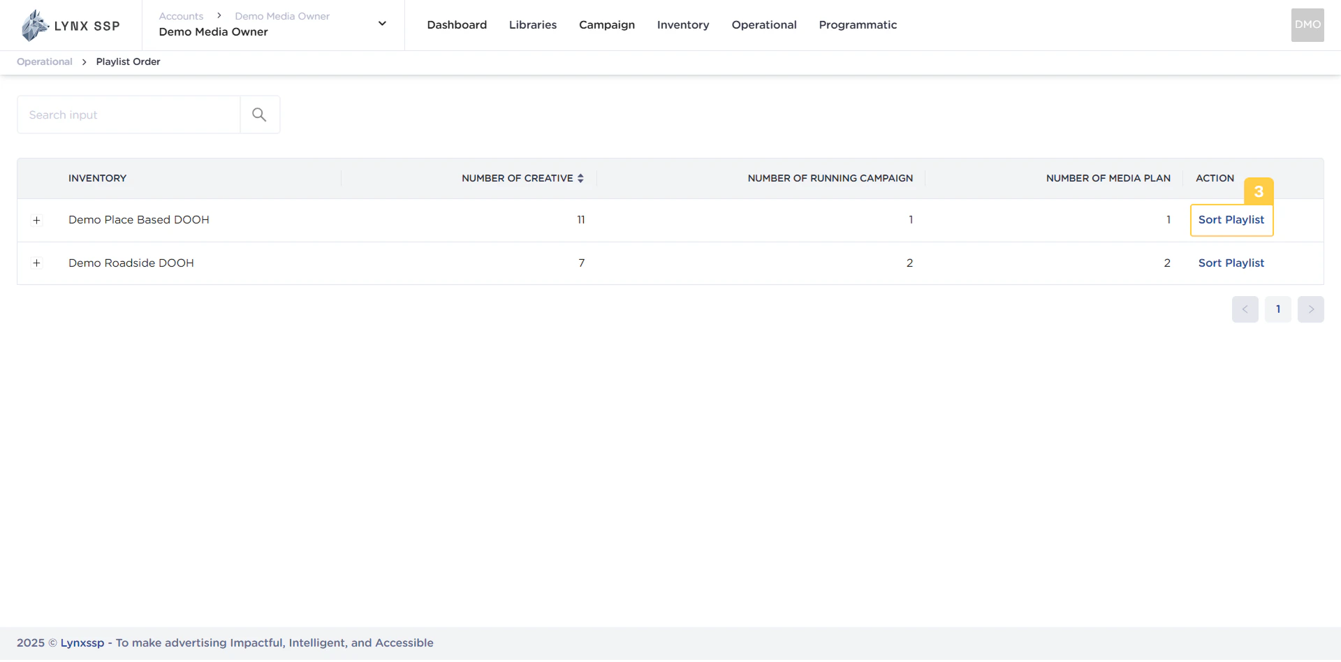 Sort Playlist Button