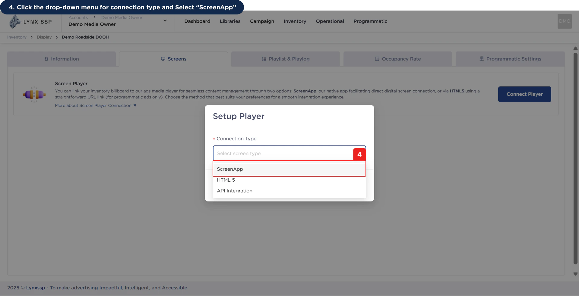 How to Connect using ScreenApp 4