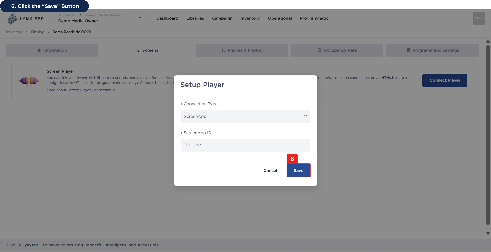 How to Connect using ScreenApp 6