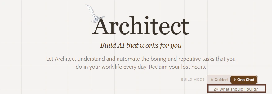 What should I build button