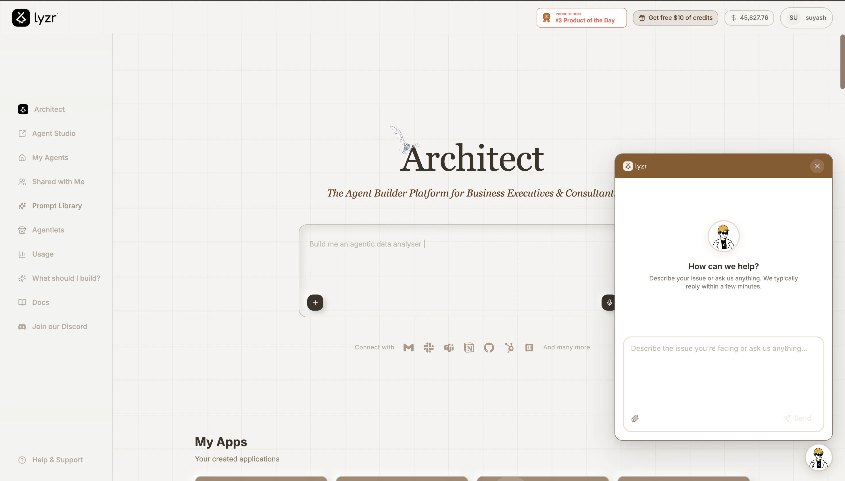 Live chat opened from the mascot icon at the bottom-right of the screen