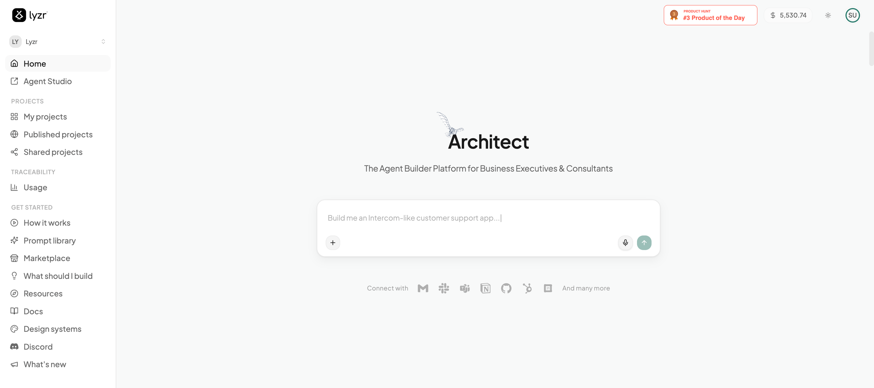 Lyzr Architect Interface