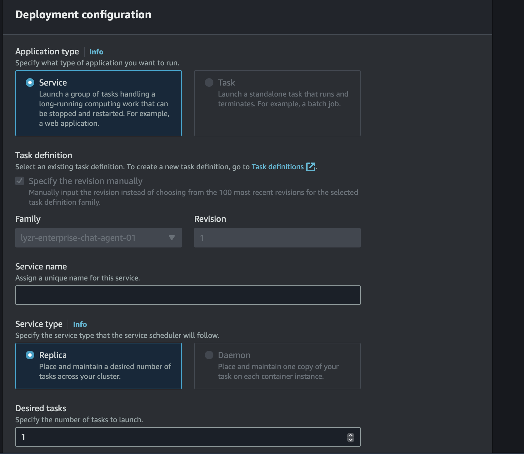 AWS ECS Create Service 2