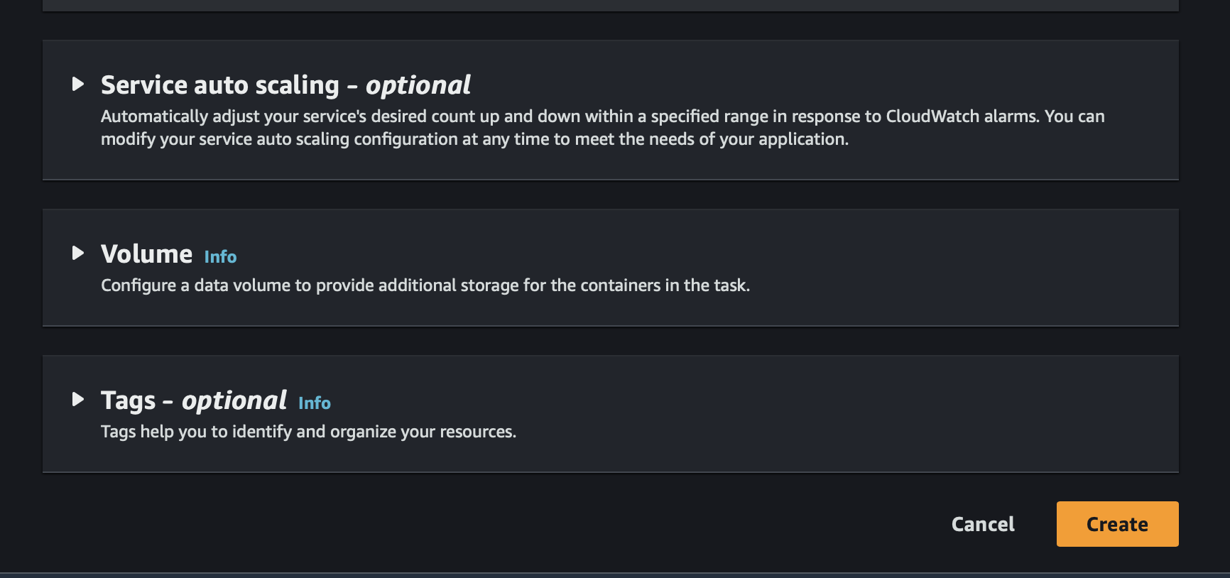AWS ECS Create Service 5