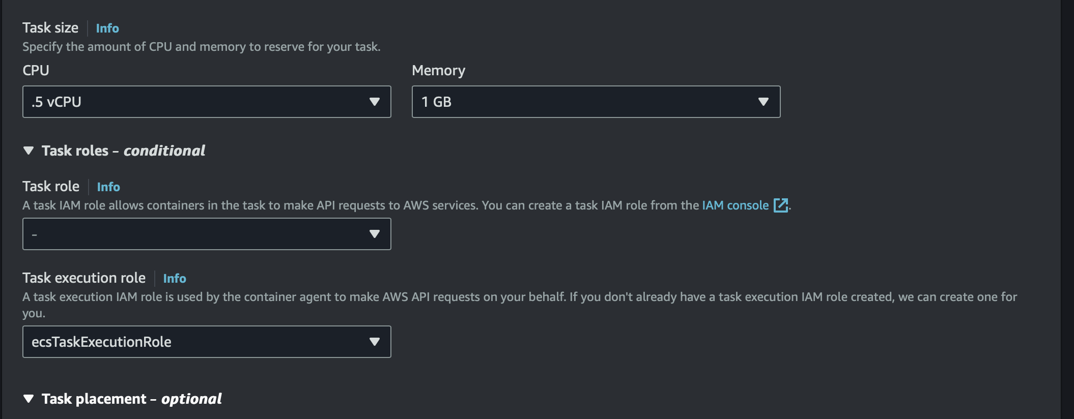 AWS ECS Create Task 2