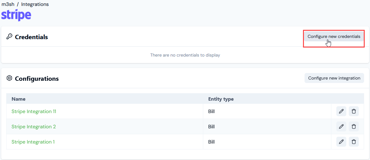 Integration Credentials8a