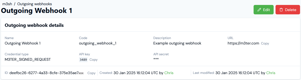 Outgoing Webhooks9a