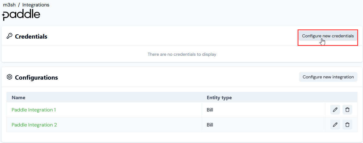 Integration Credentials13a