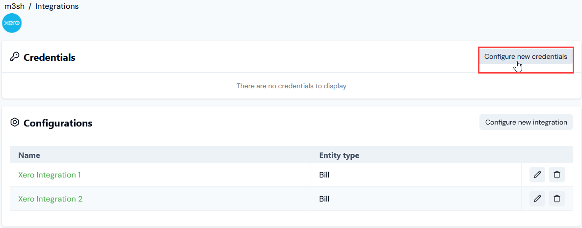Integration Credentials18a