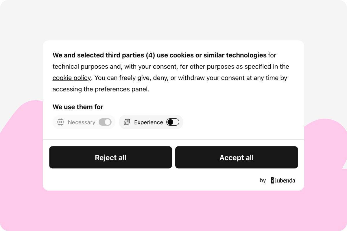 Agent za vás nastaví cookie lištu a zásady ochrany osobních údajů