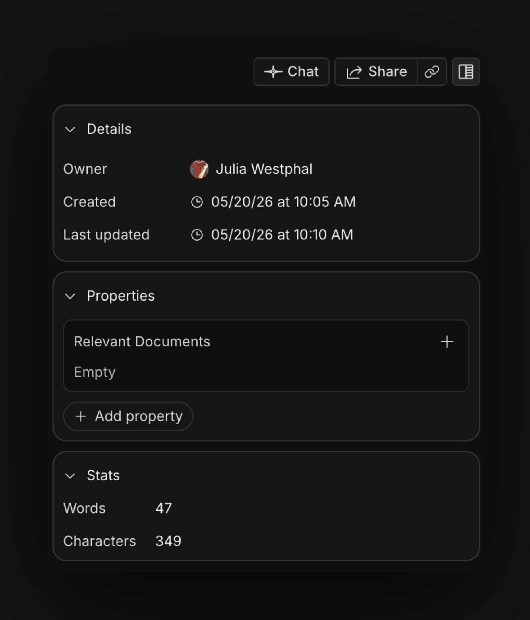 Properties Tab Properties Tab