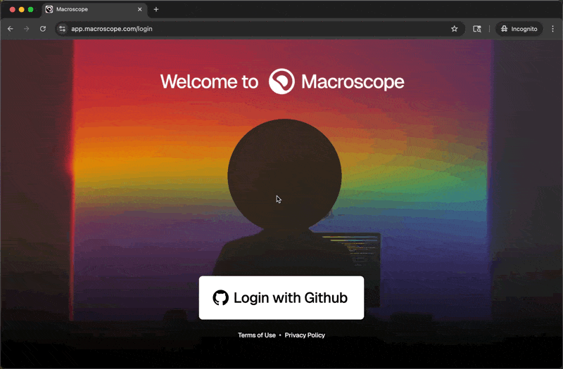 Macroscope with Okta