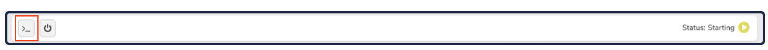 Private Cloud VM page with Console button highlighted