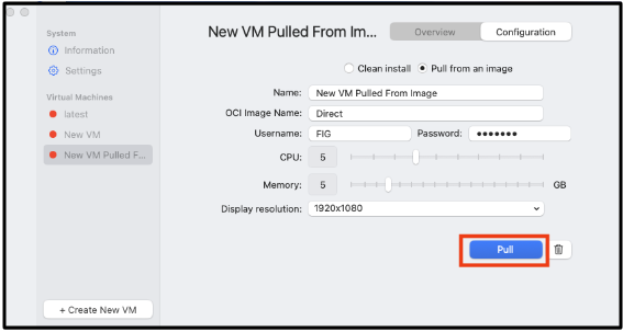 Configuration warning message for exceeded recommended VM resource limits