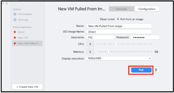 Configuration warning message for exceeded recommended VM resource limits