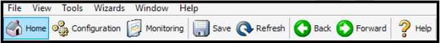 ASDM Configuration button in the main toolbar