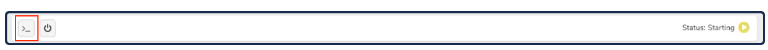 Private Cloud VM page with Console button highlighted