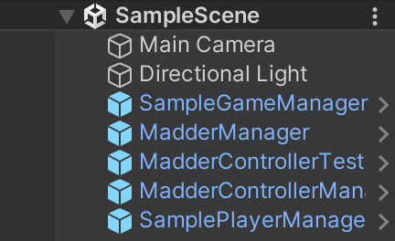Sample Scene Hierarchy
