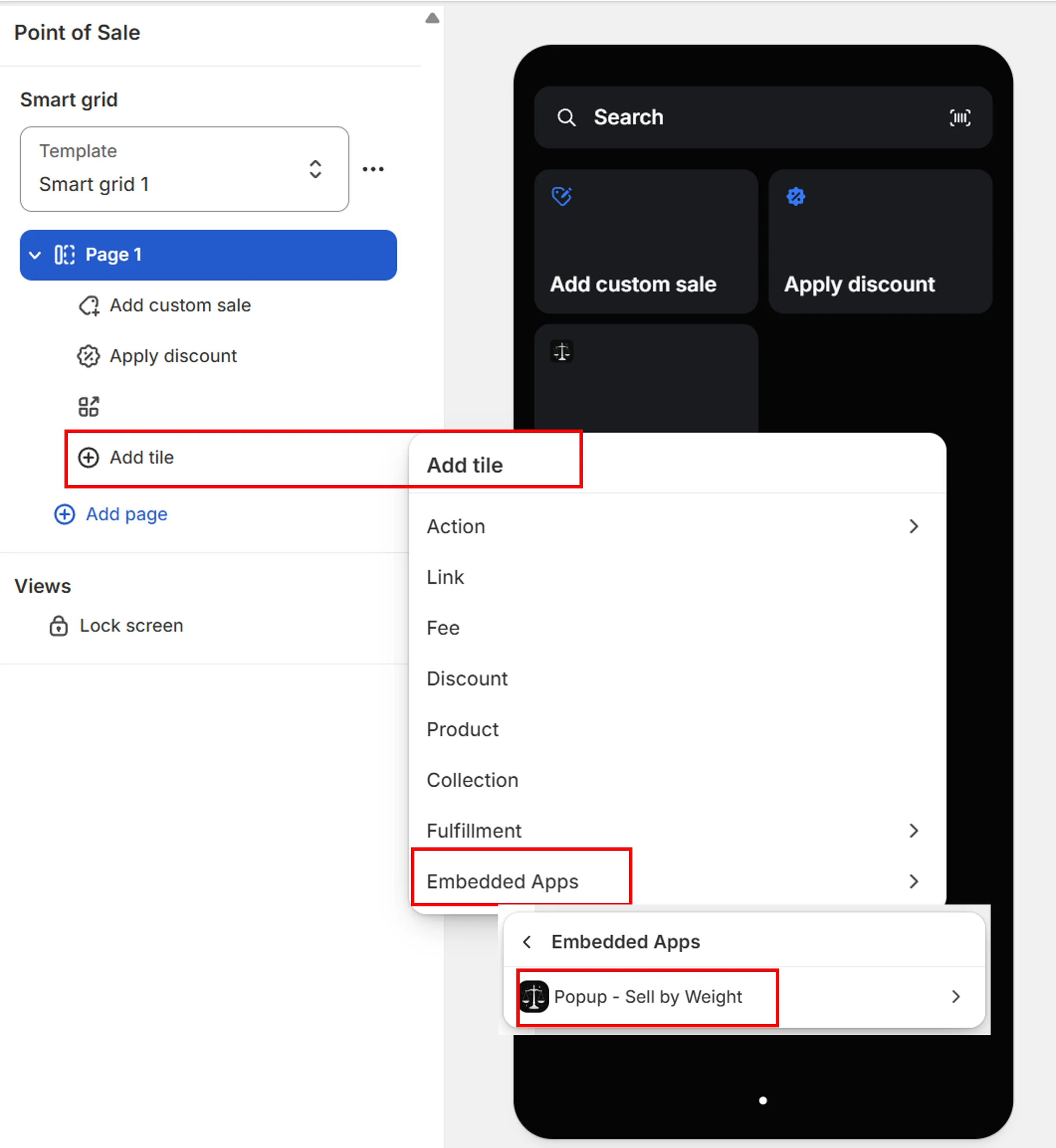 Add App Tile