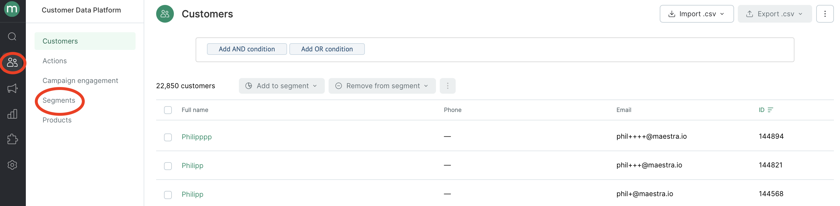 How to Create a Static Customer Segment - Maestra Help Center